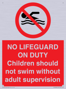 NO LIFEGUARD ON DUTY
